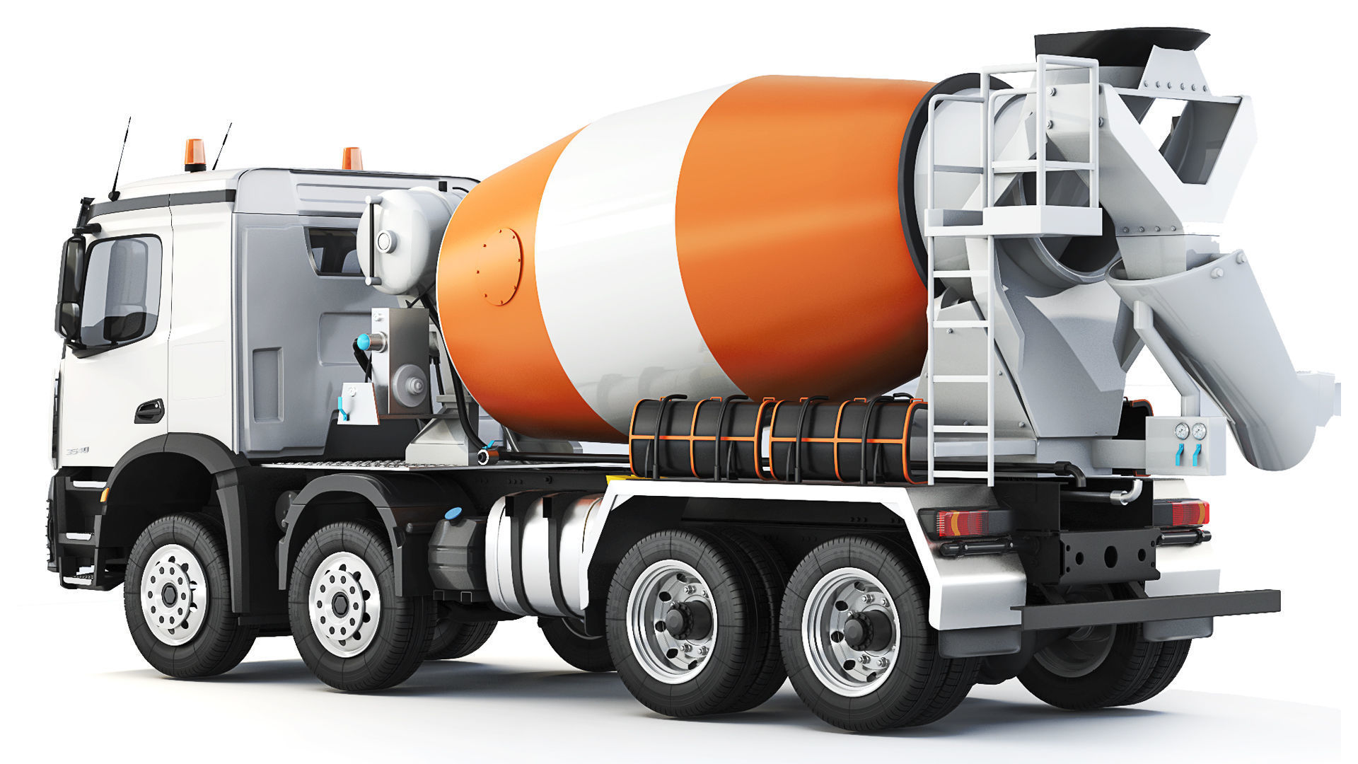 Mercedes-Benz Arocs 3540 Concrete Mixer 2022 3D model_2