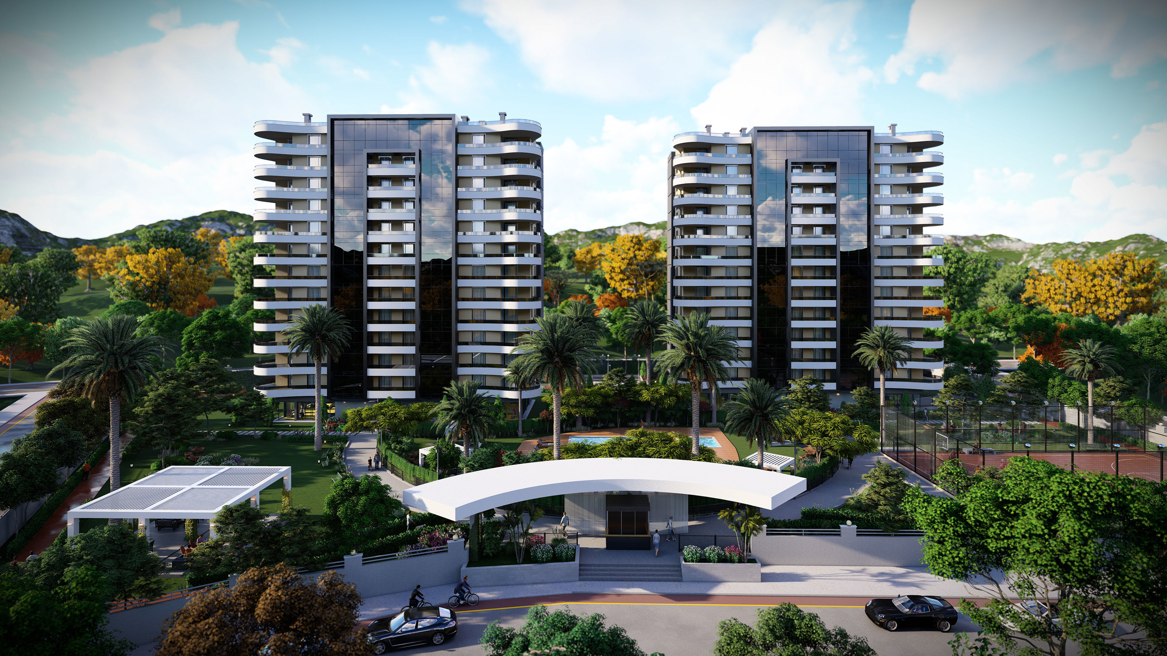 Two block site project 3D model_4