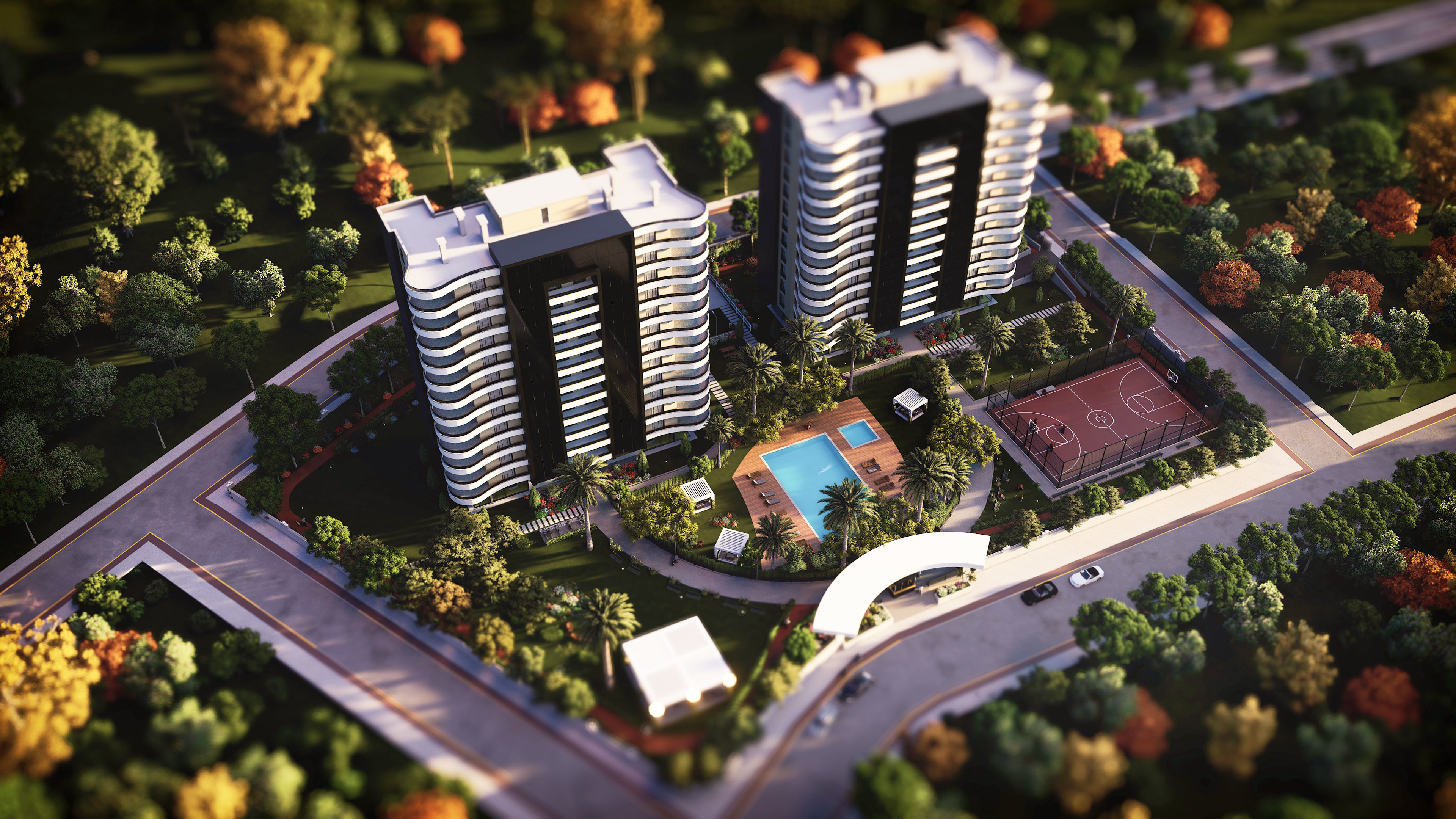 Two block site project 3D model_6