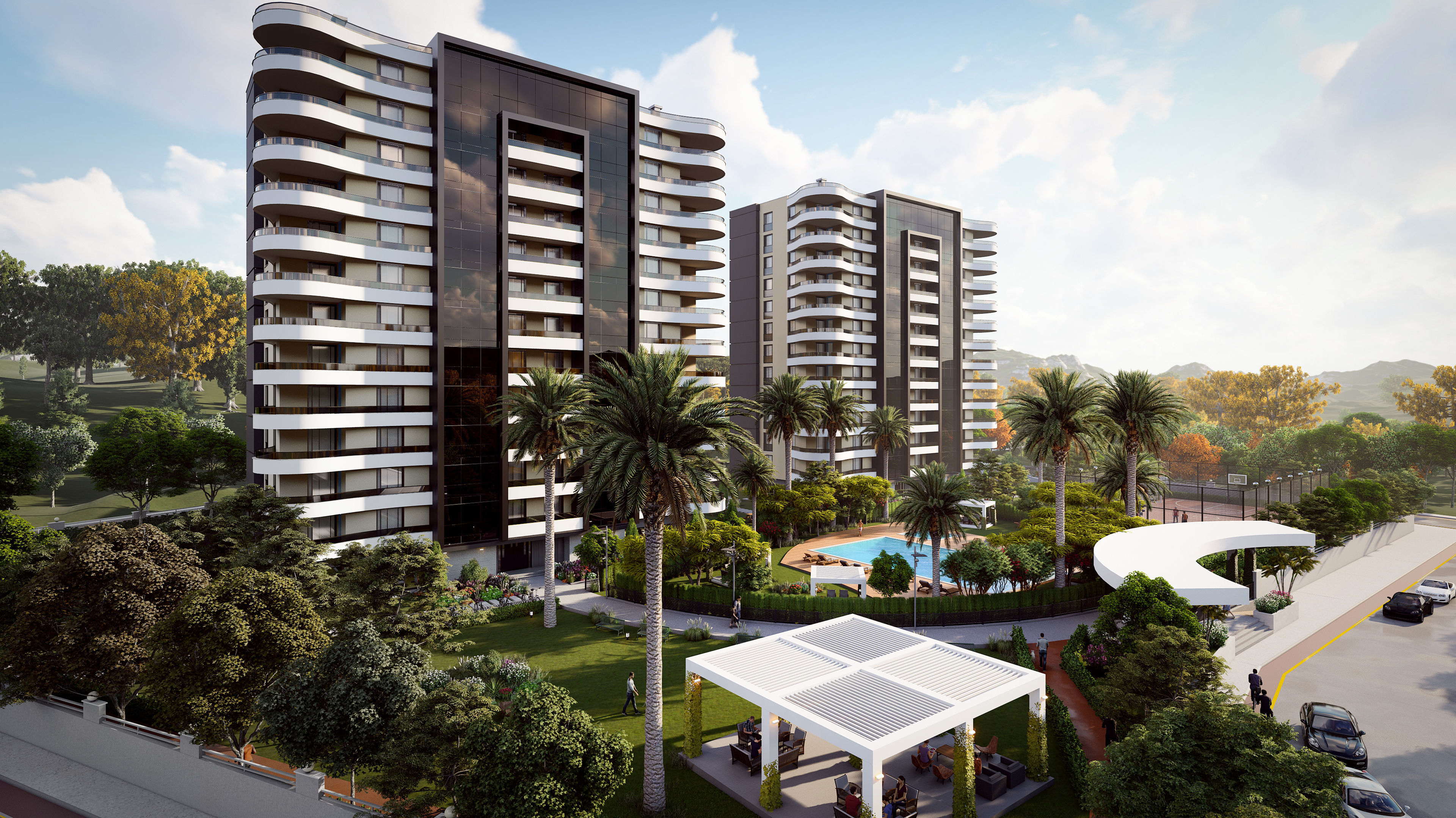 Two block site project 3D model_2