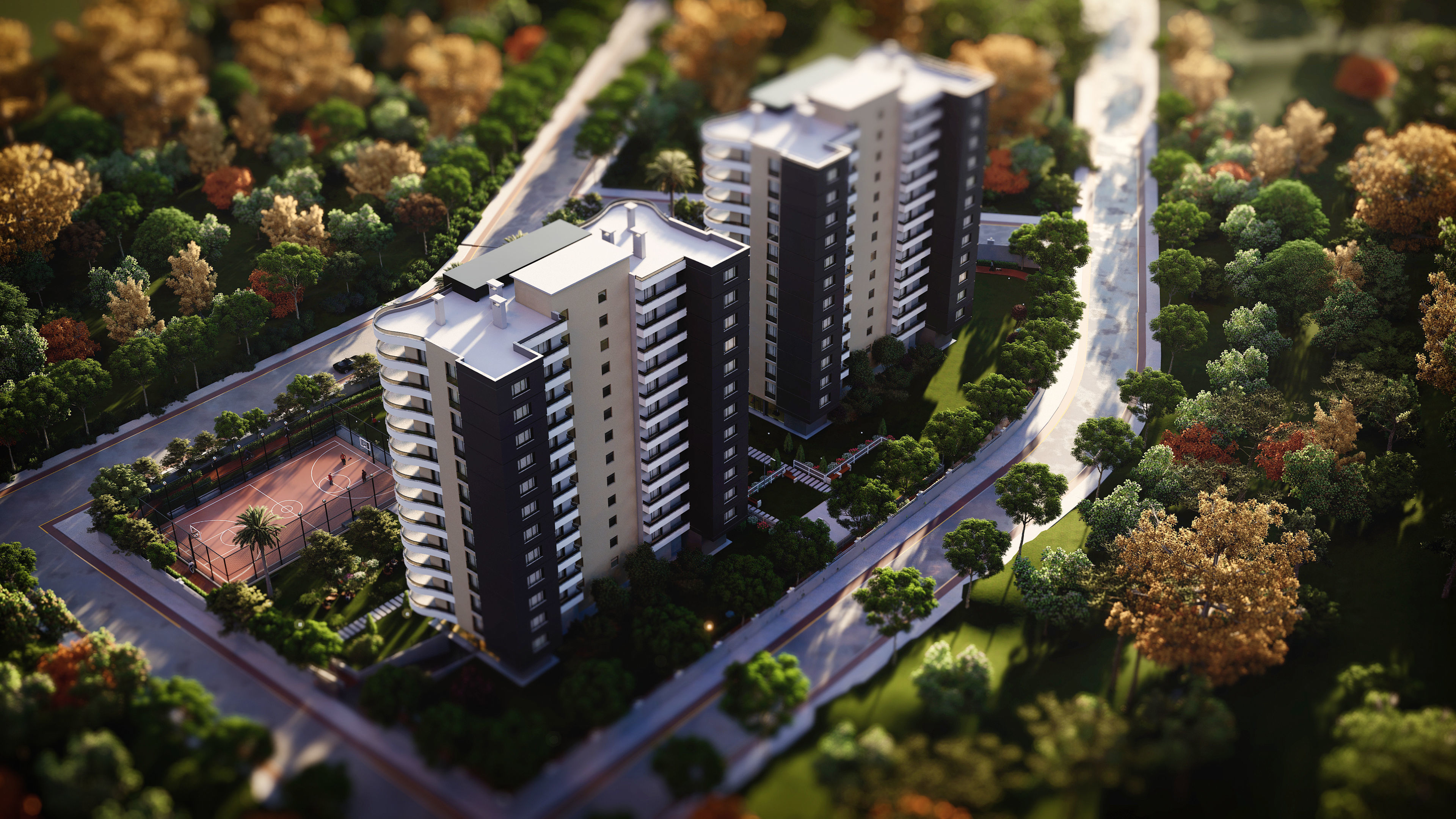 Two block site project 3D model_8