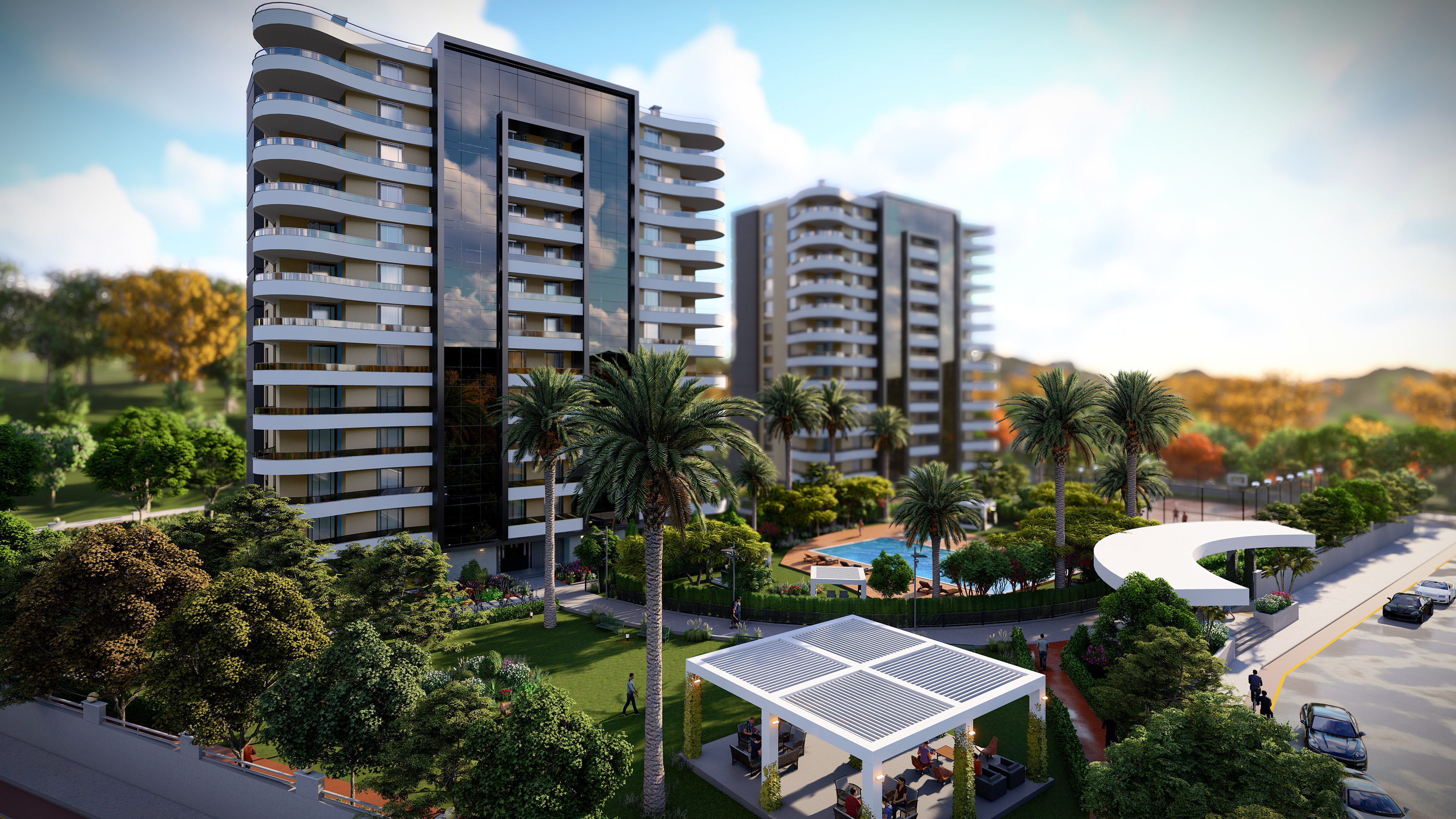 Two block site project 3D model_5