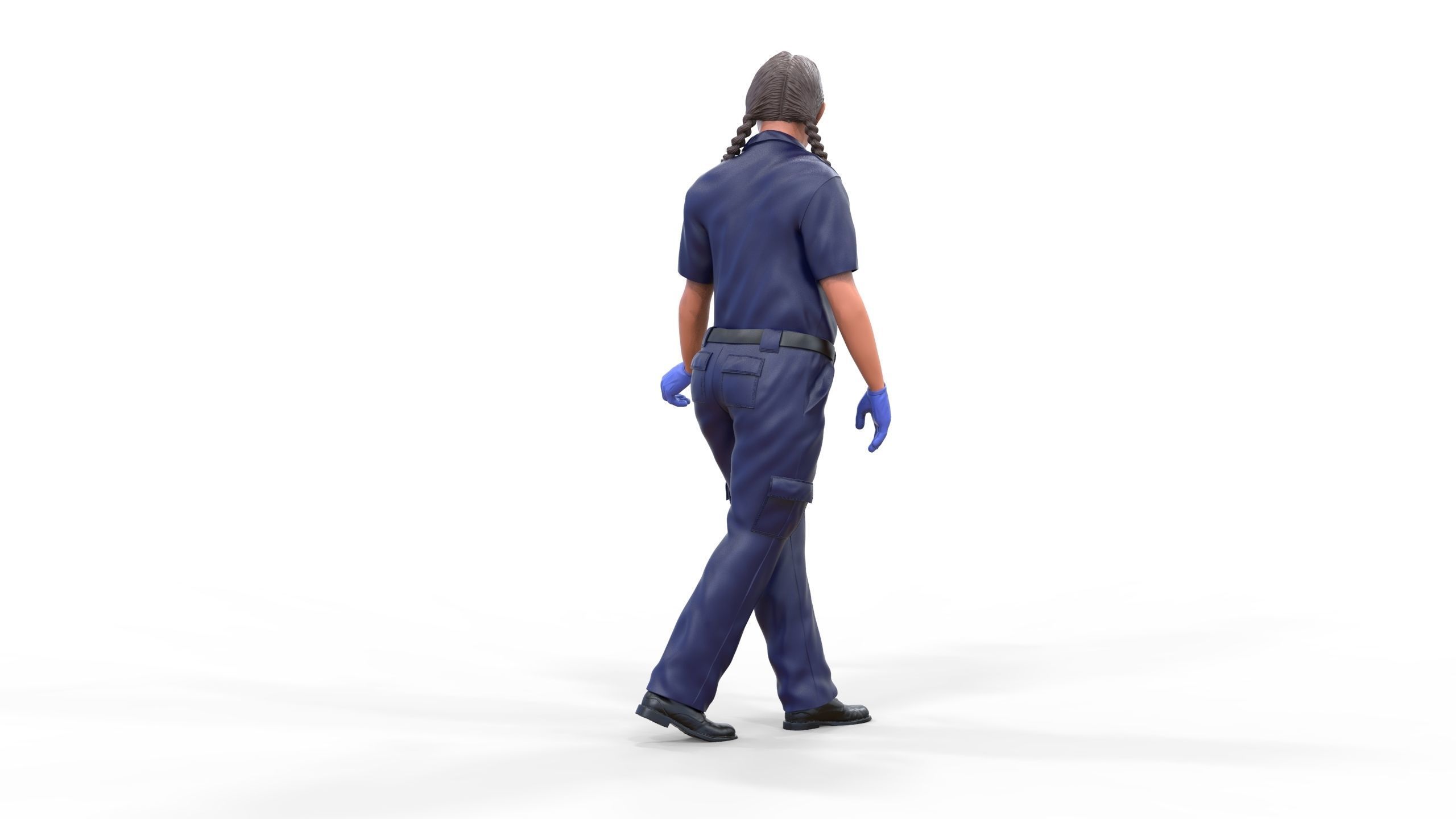 N2 paramedic emergency service with a trolley 3D print model_31