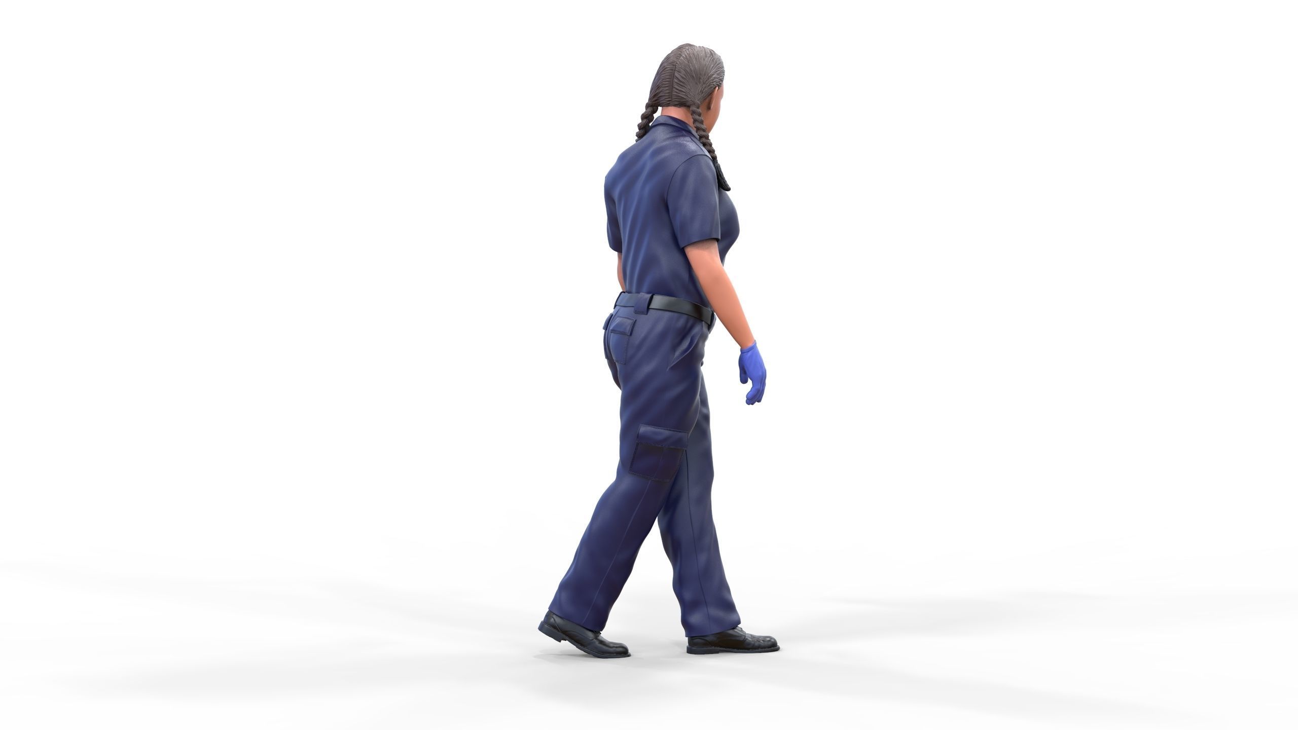 N2 paramedic emergency service with a trolley 3D print model_33