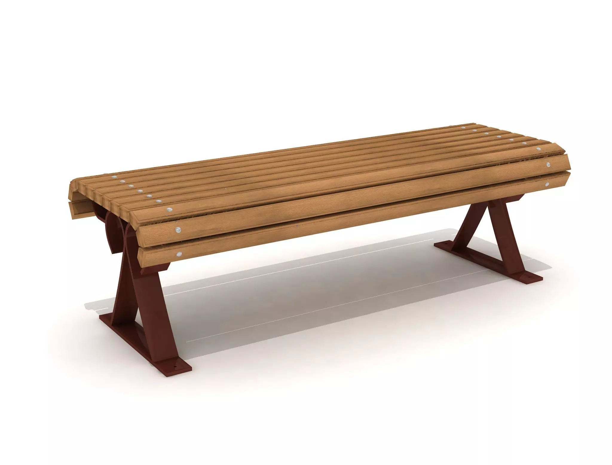  Train Station Bench 06  3D model_0