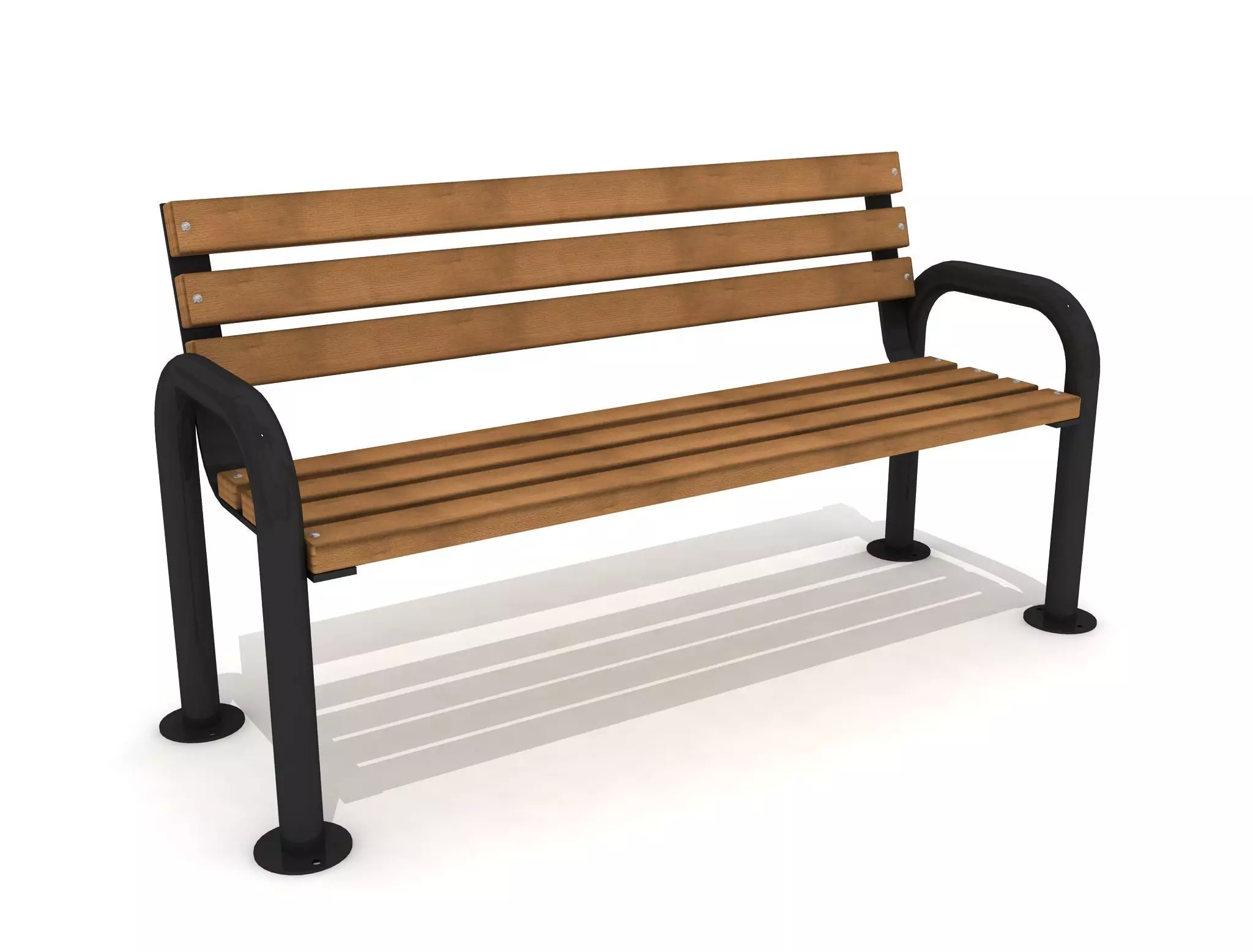  Outdoor Bench 02 3D model_0