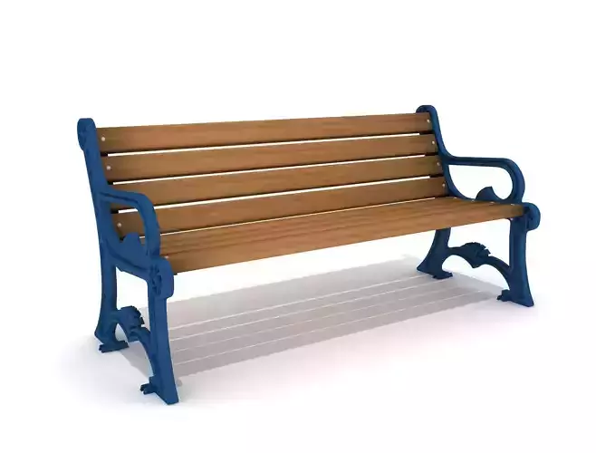  3D Moulding Old Garden Bench 03