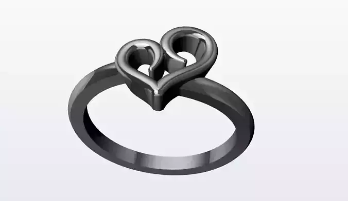 Heart ring for lady