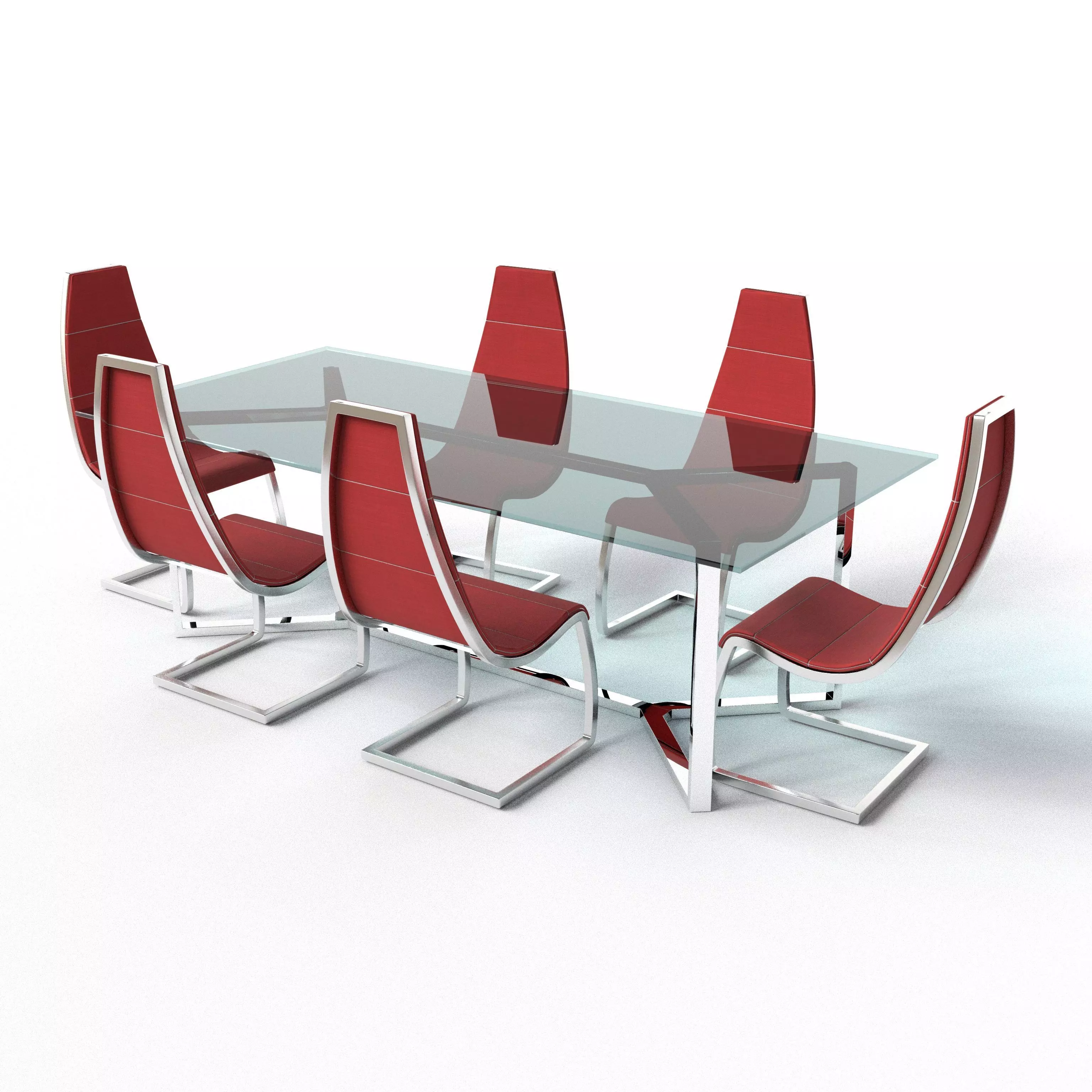 Dining table free 3D model | CGTrader