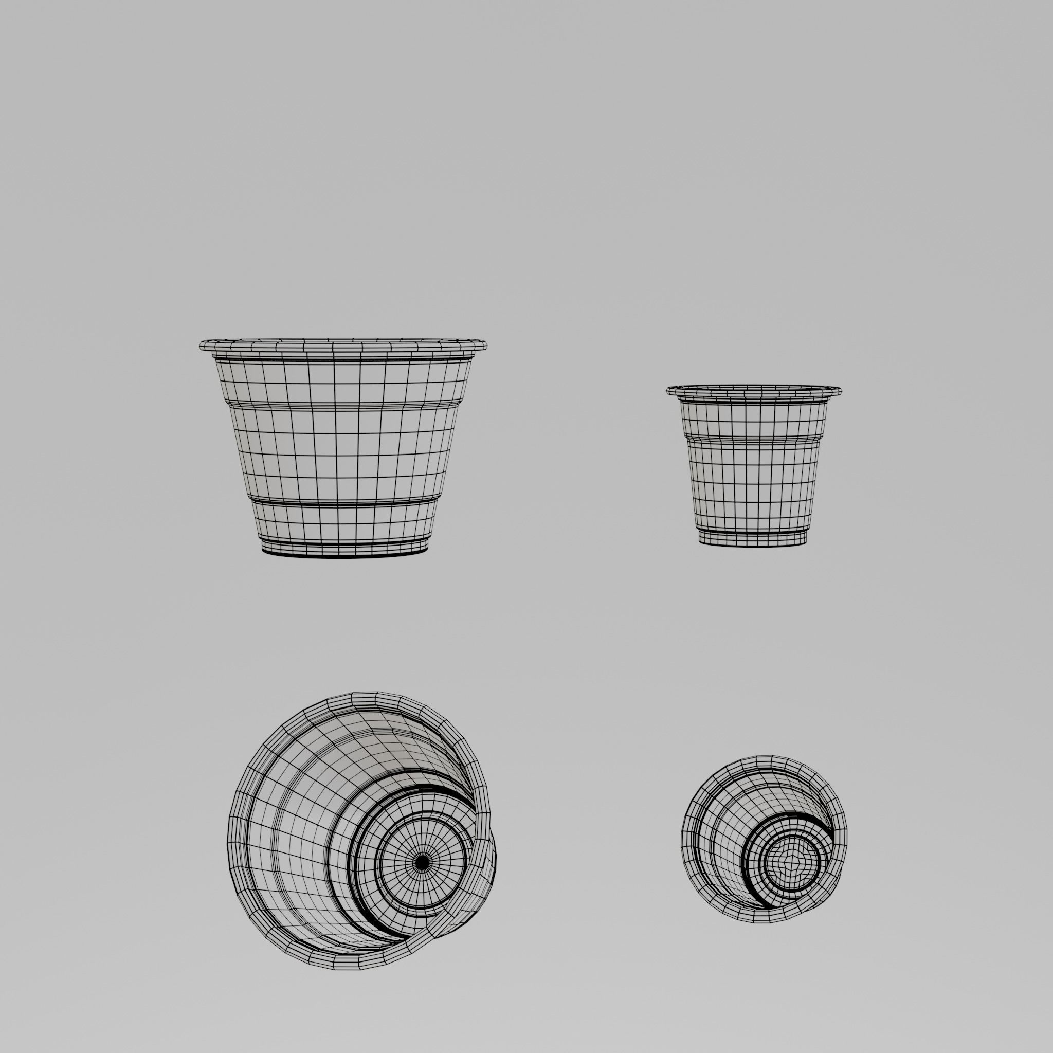 Clear Cup Collection 3D model_10