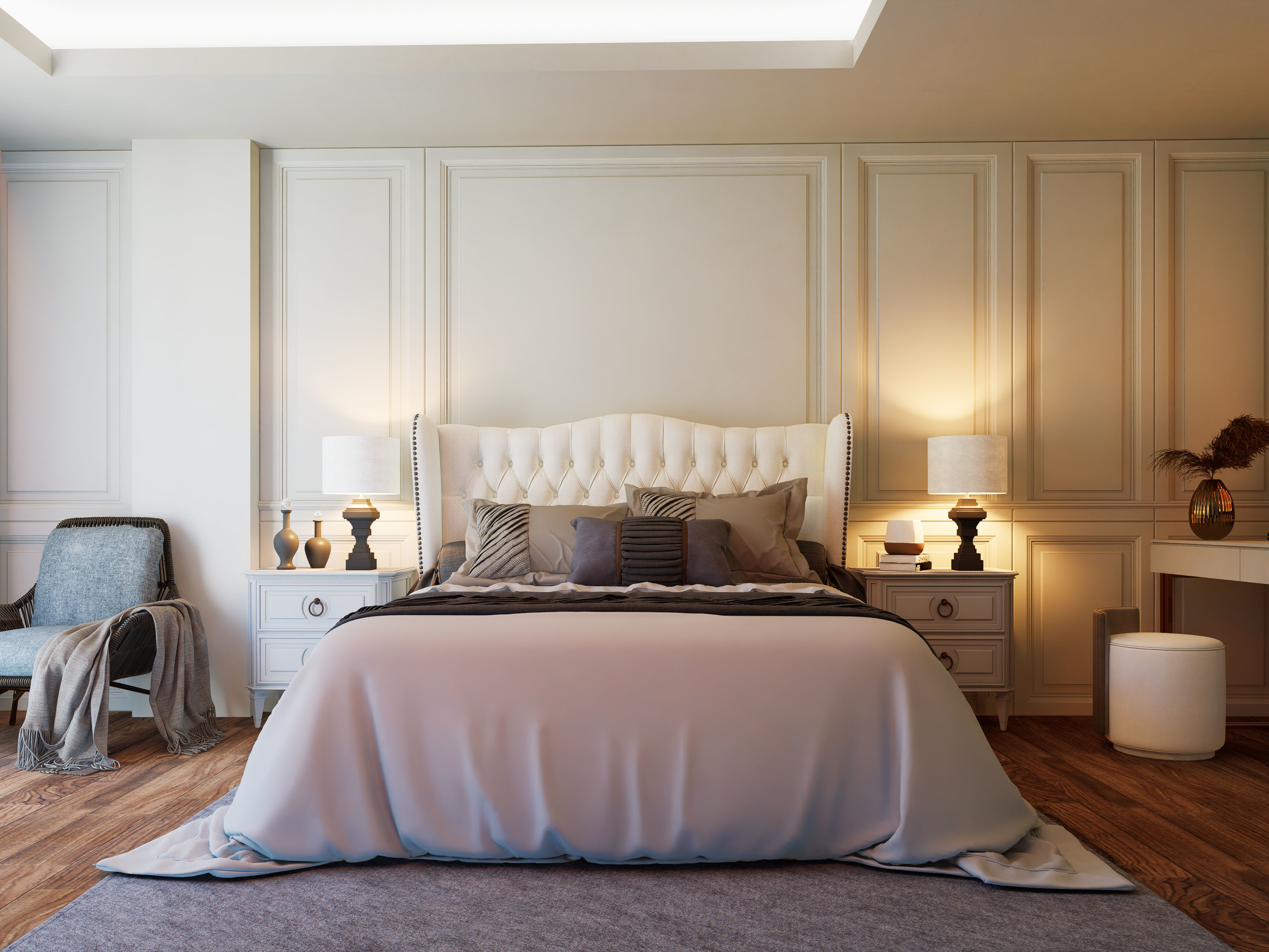 White Bedroom D5 Render Scene Low-poly 3D model_1