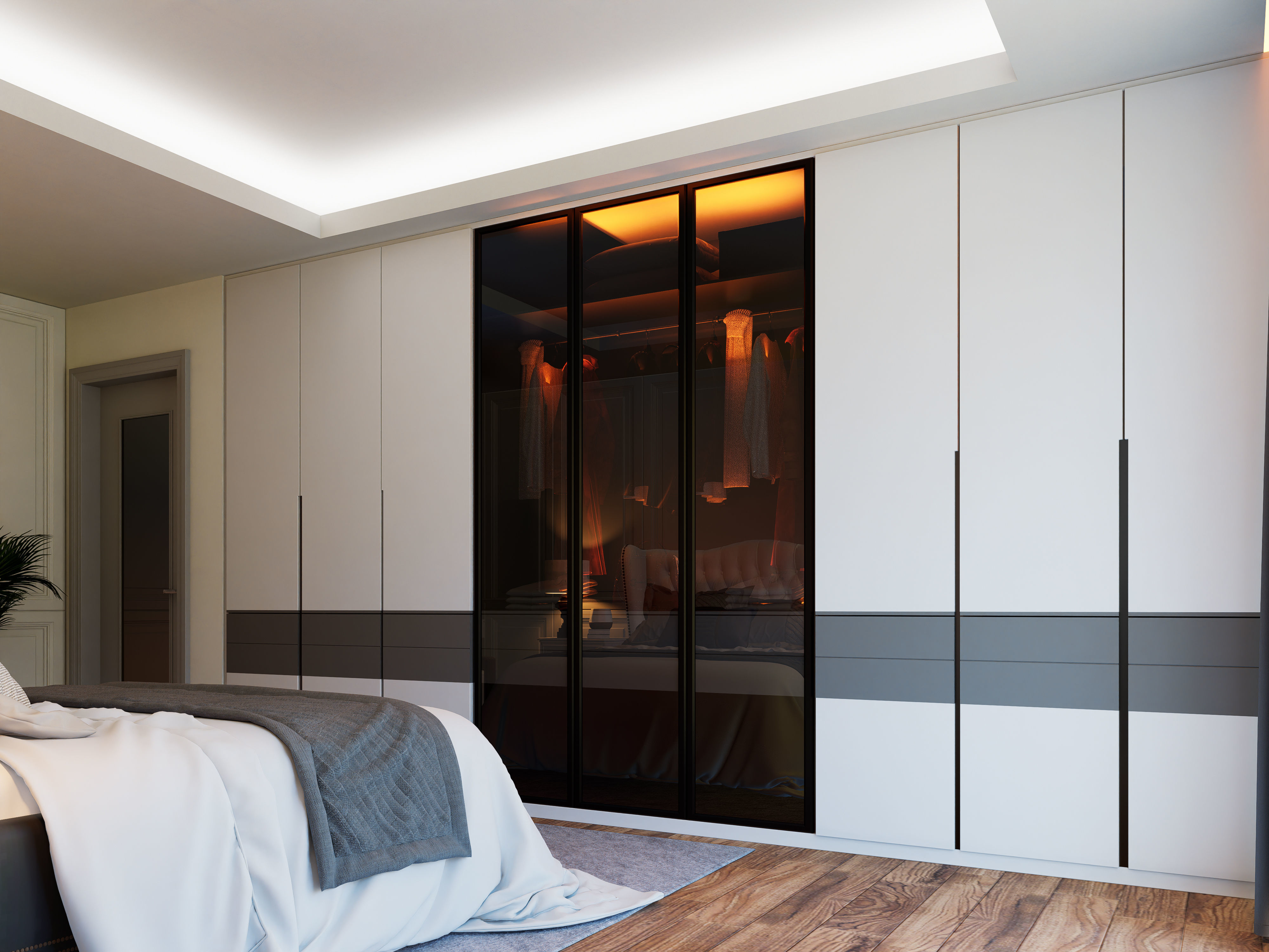 White Bedroom D5 Render Scene Low-poly 3D model_2