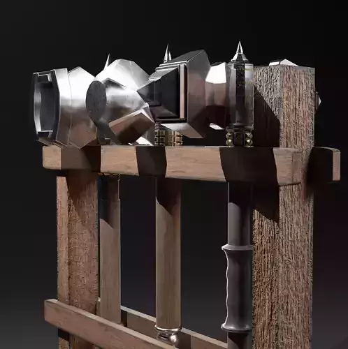 3 Beautiful Medieval War Hammers