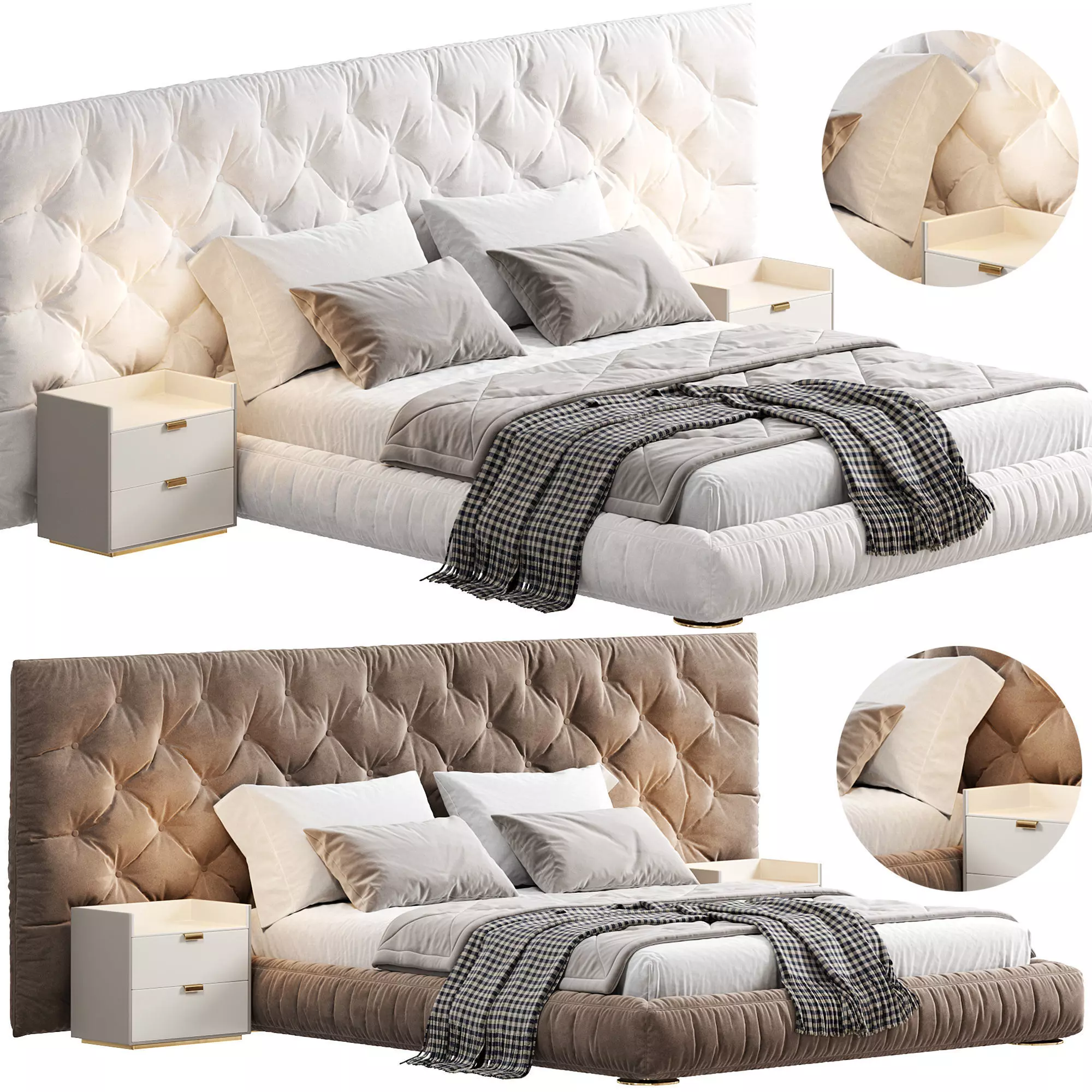 Bed full Moon by bonaldo 3D model