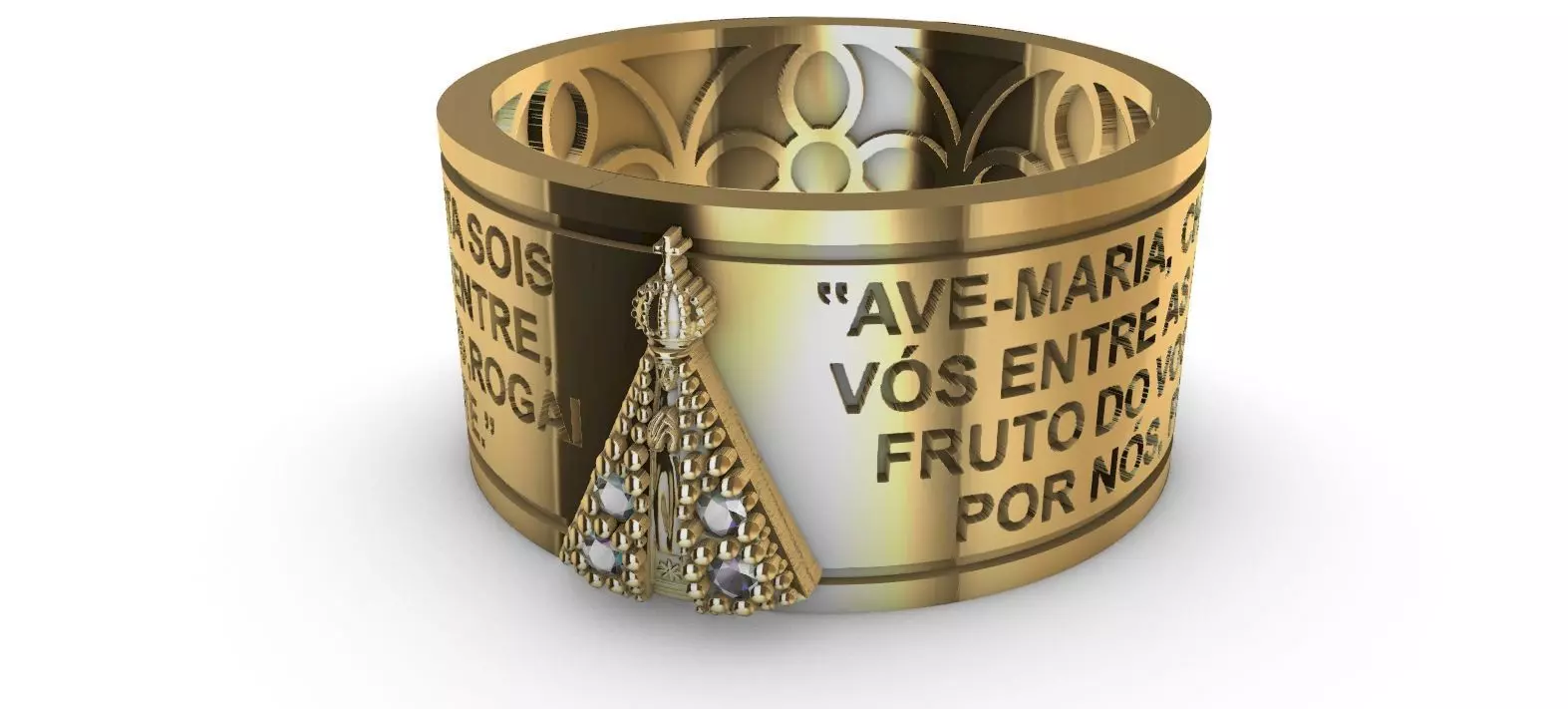 Aparecida Pray Ring 3D print model