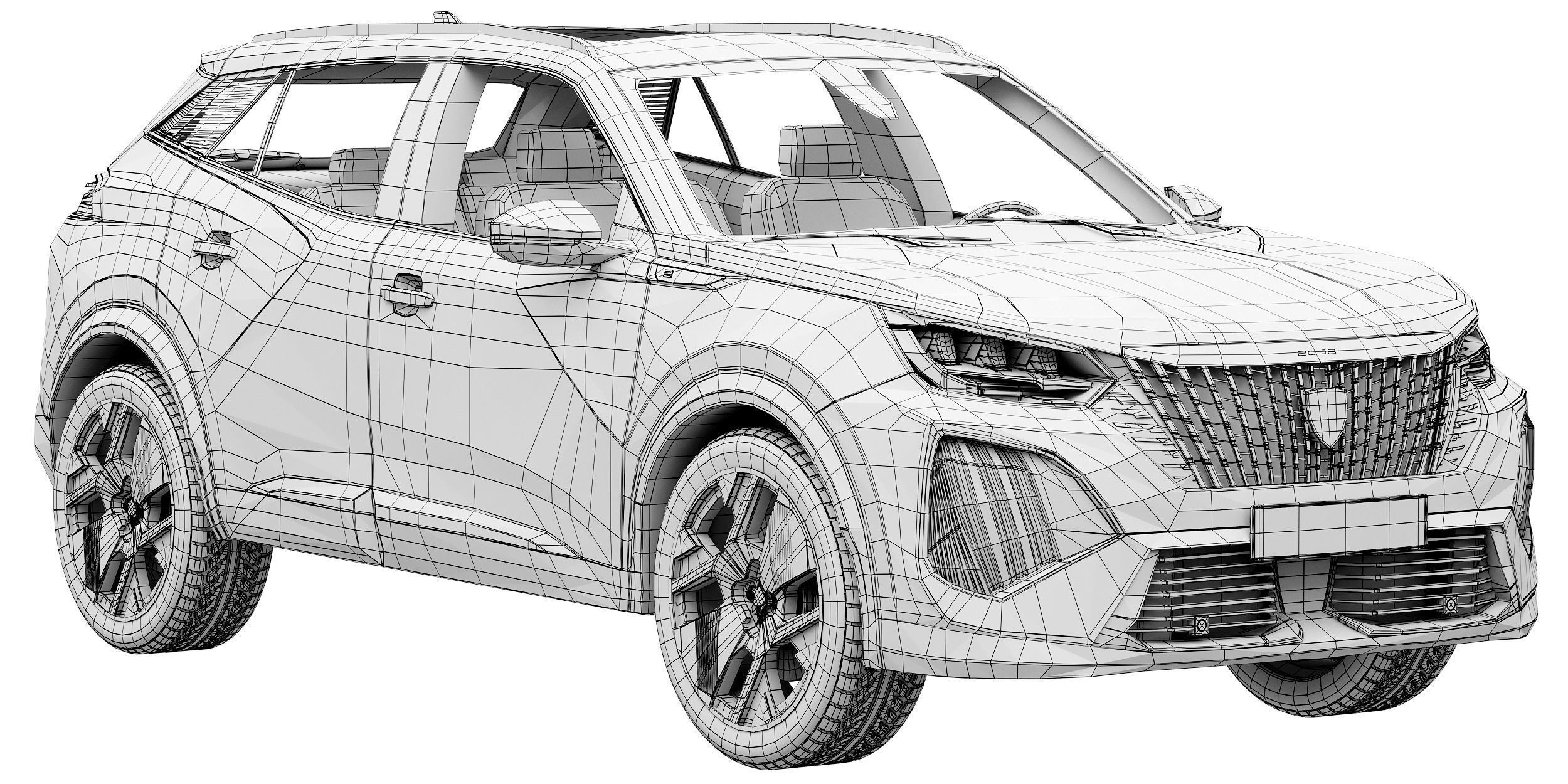 Peugeot e-2008 2024 3D model_14