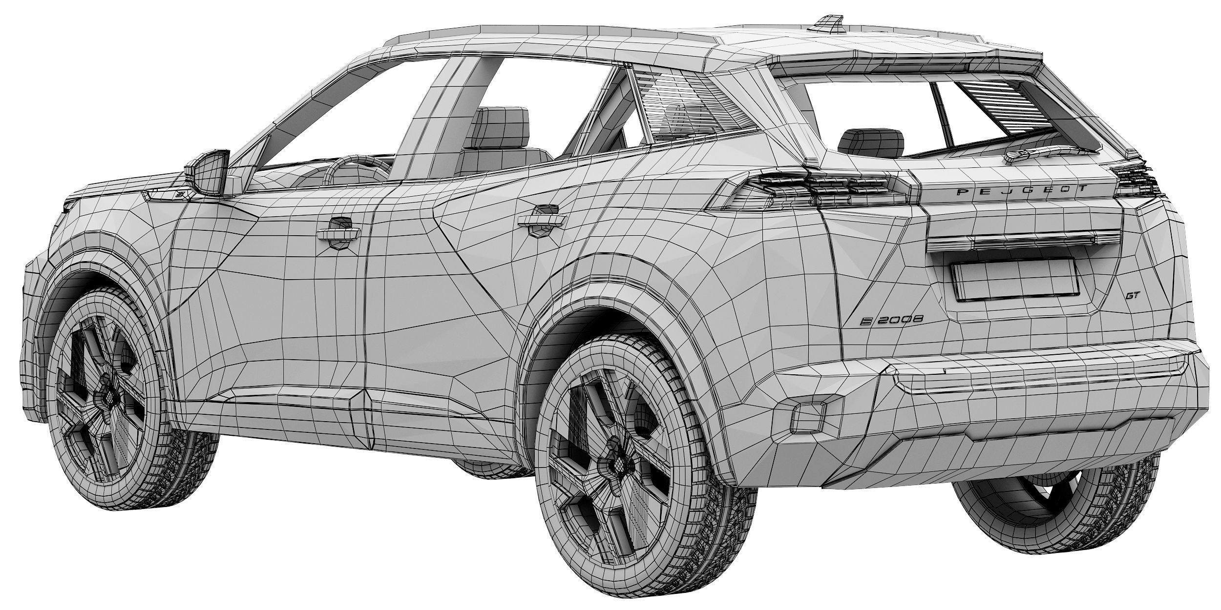 Peugeot e-2008 2024 3D model_15
