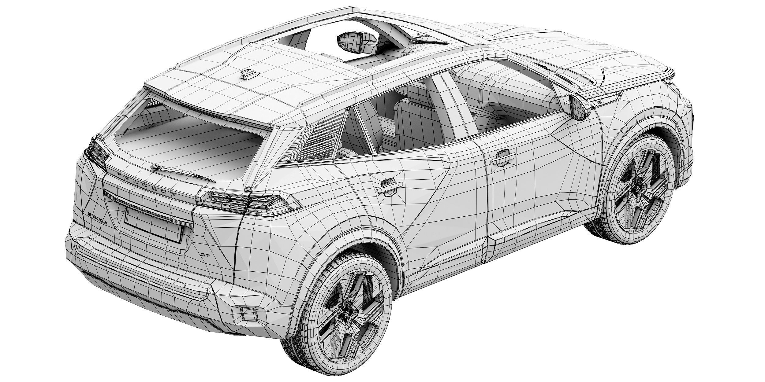 Peugeot e-2008 2024 3D model_17