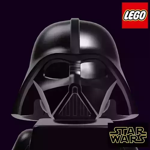 LEGO MINIFIGURE HEADGEAR HELMET SW DARTH VADER 3D print model