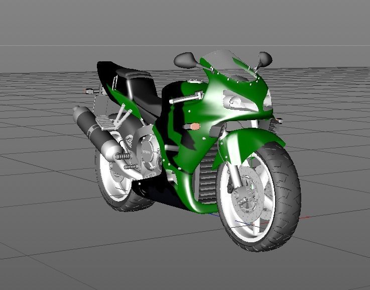Honda Cbr 3D model_1
