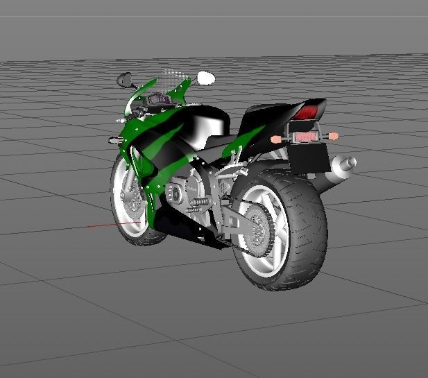 Honda Cbr 3D model_6