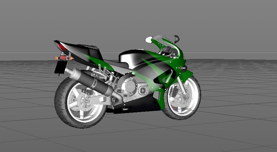 Honda Cbr 3D model_9
