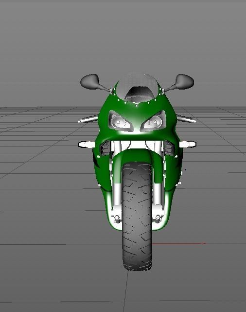 Honda Cbr 3D model_2