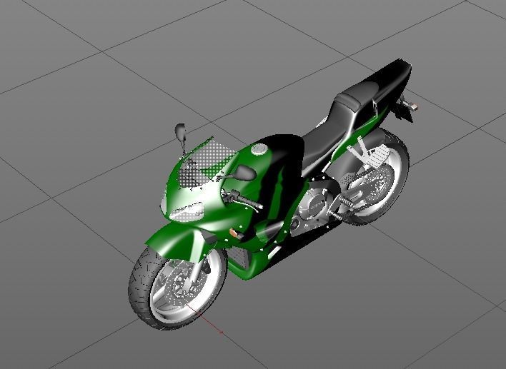Honda Cbr 3D model_12