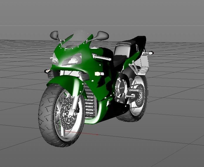 Honda Cbr 3D model_3