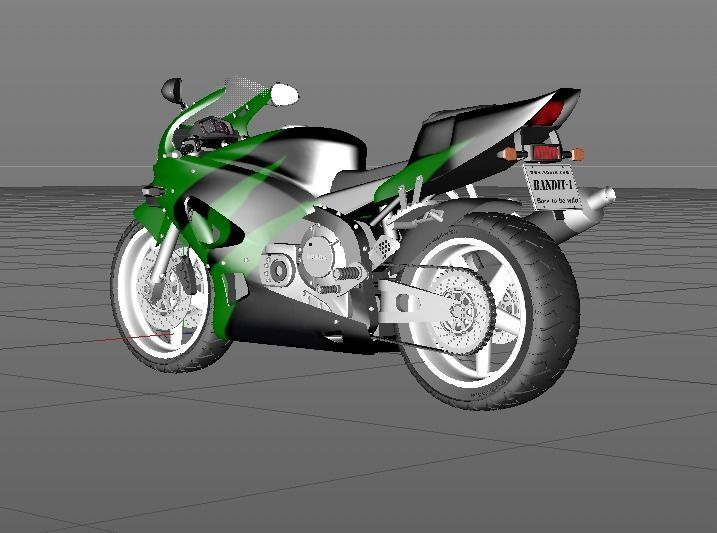 Honda Cbr 3D model_5