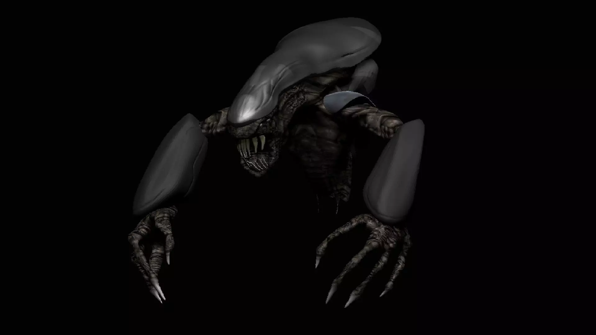 Fiction Alien Low-poly 3D model