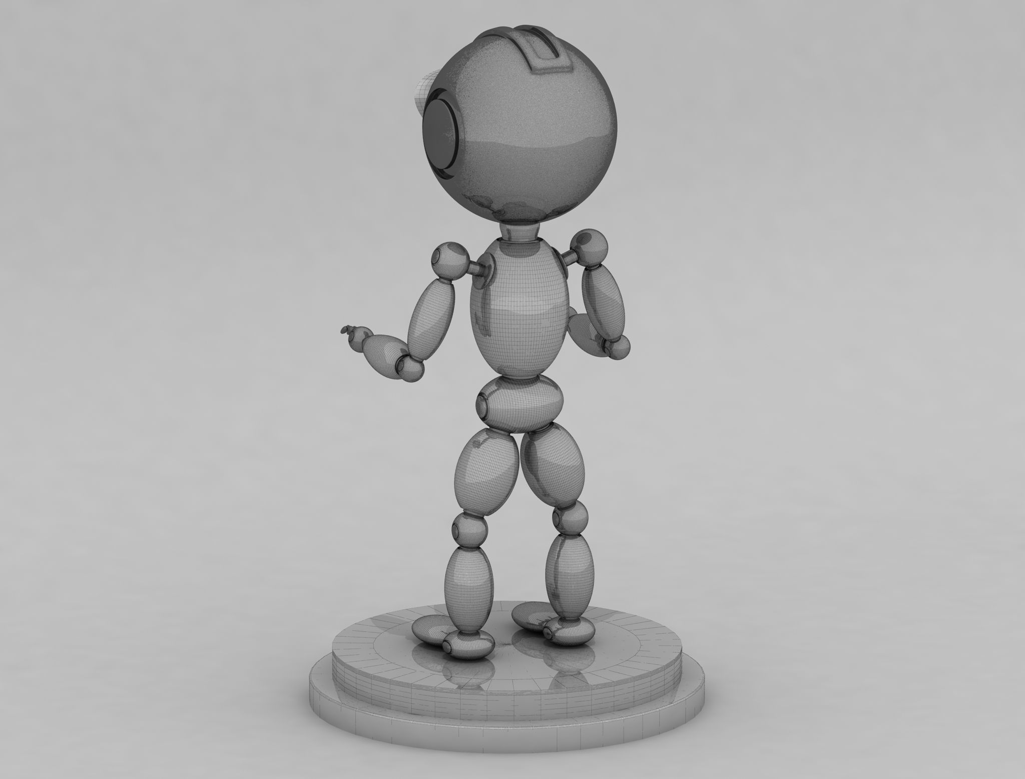  Sci-Fi Robot Character Robeco 3D model_6