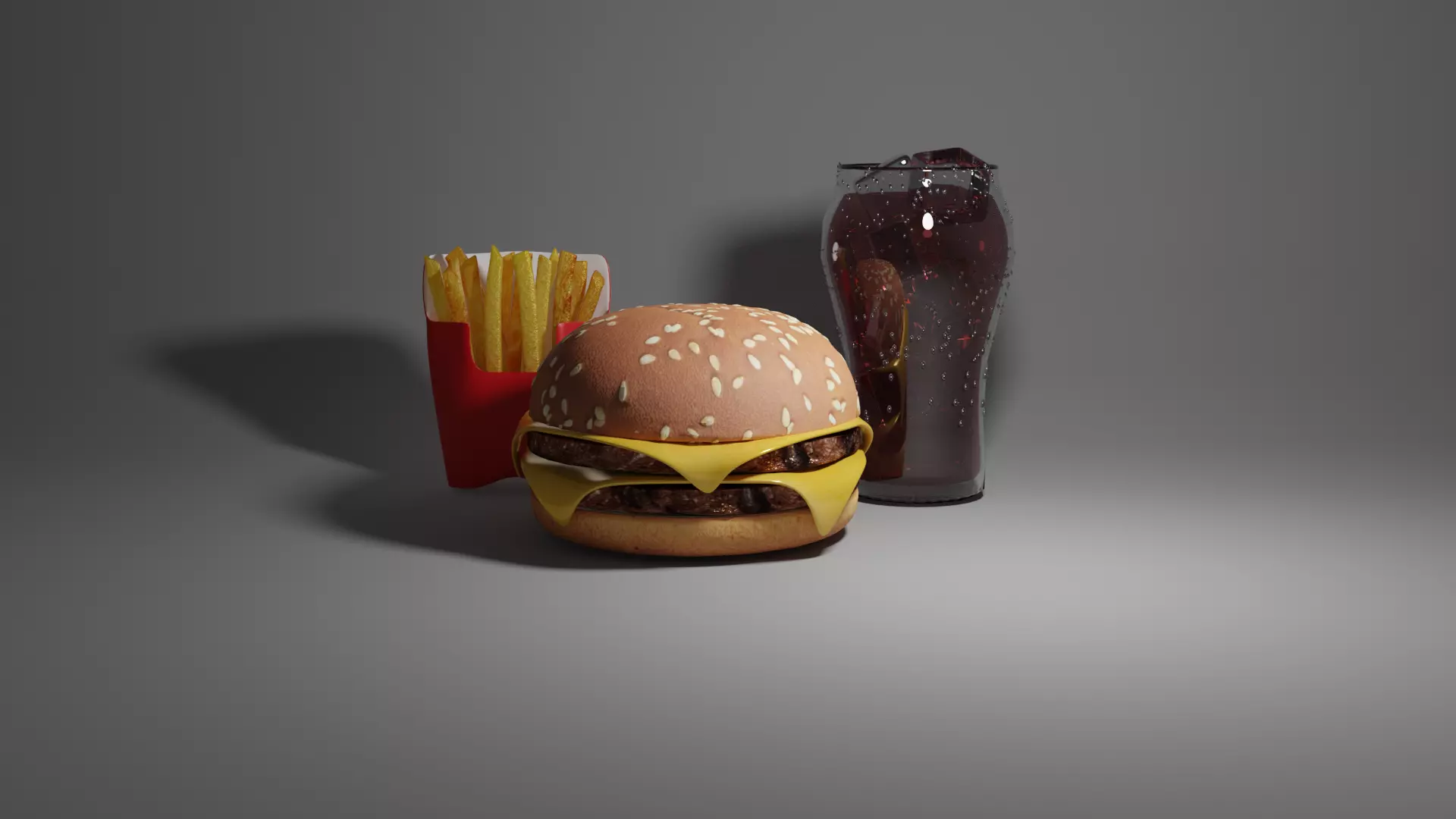 fast food 3D model_0