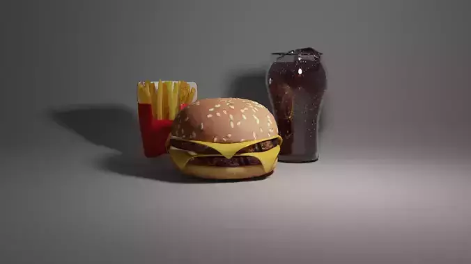 fast food 3D model