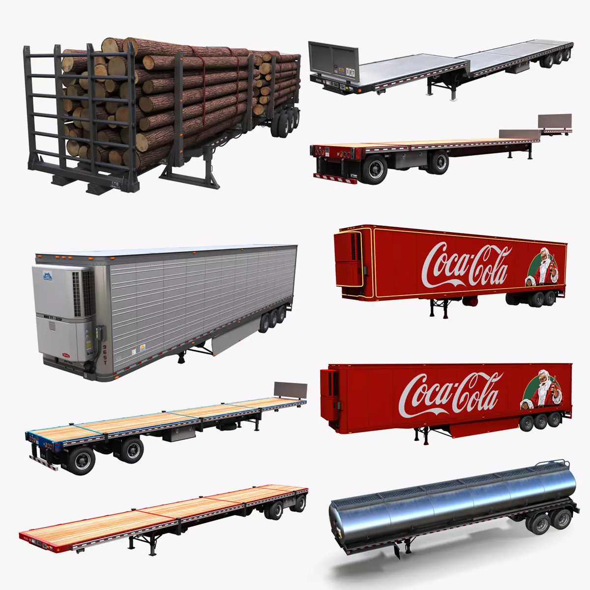Semitrailers 3D Model Collection_0