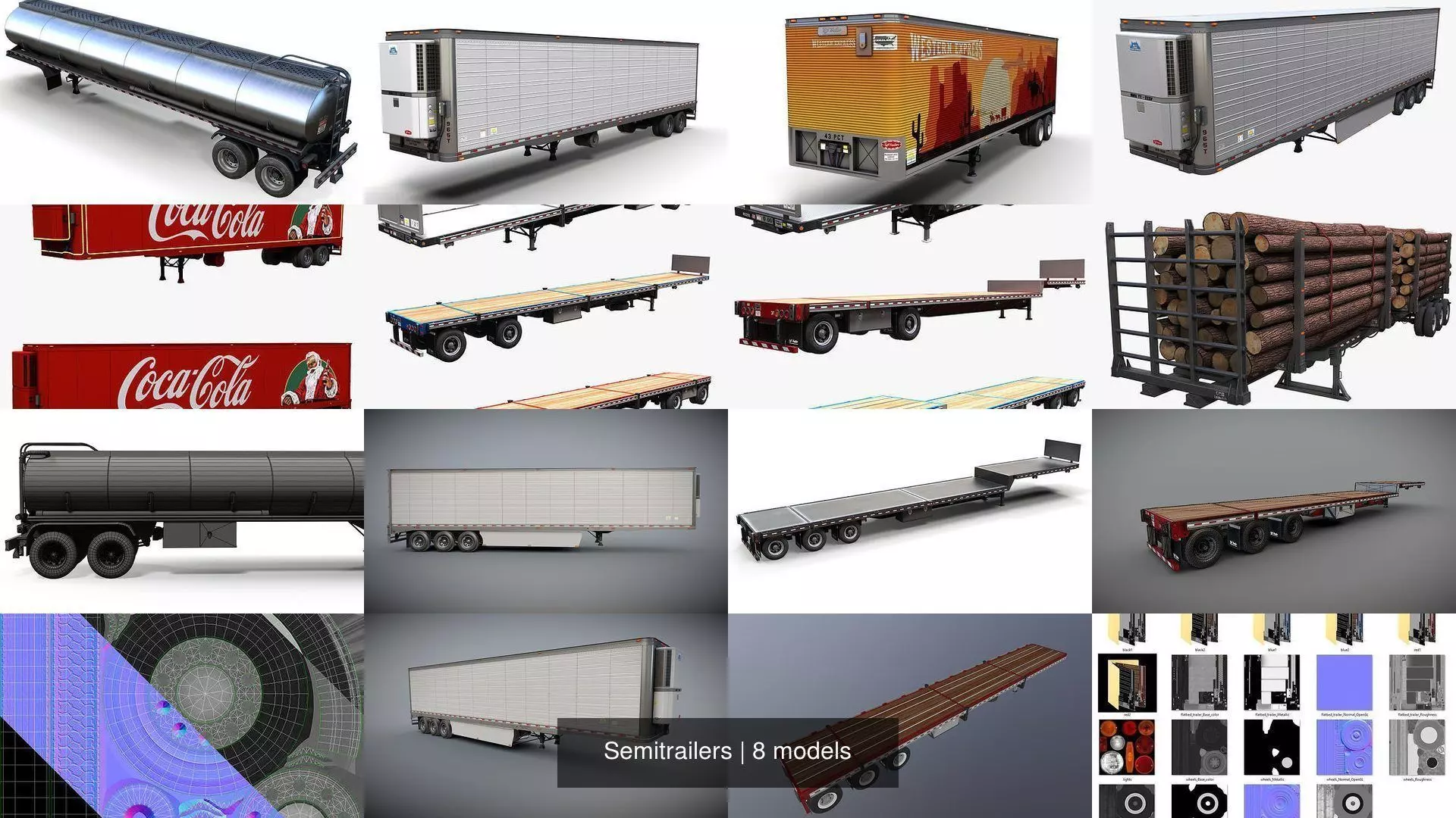 Semitrailers 3D Model Collection_1