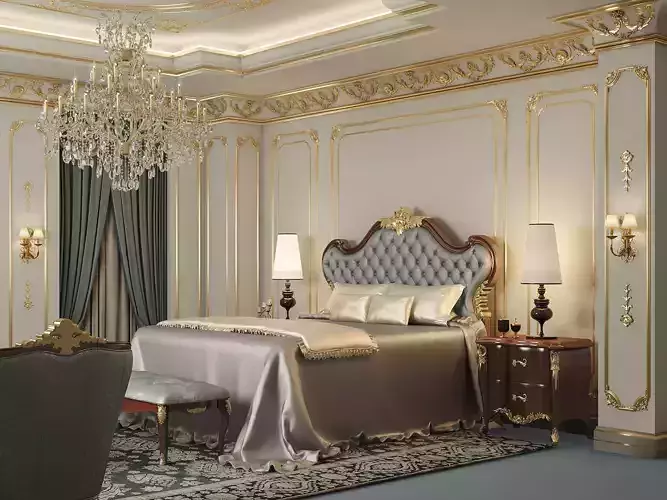 Classic luxury  Master Bedroom - French  style
