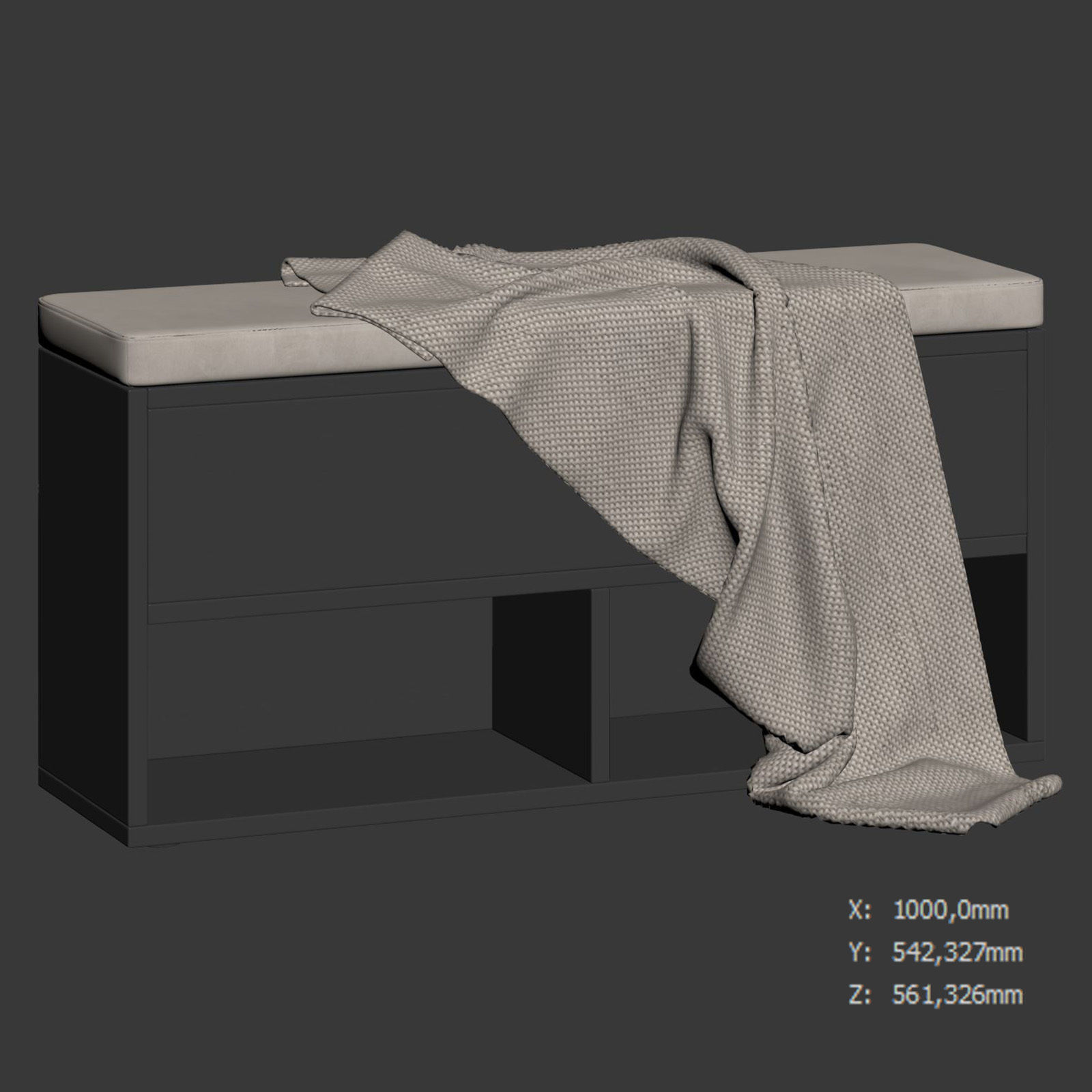 Adana Bench by Wade Logan 3D model_6