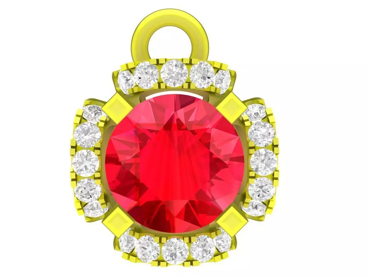 A5456 Diamond Women Fashion Pendant 3D Print 3D print model