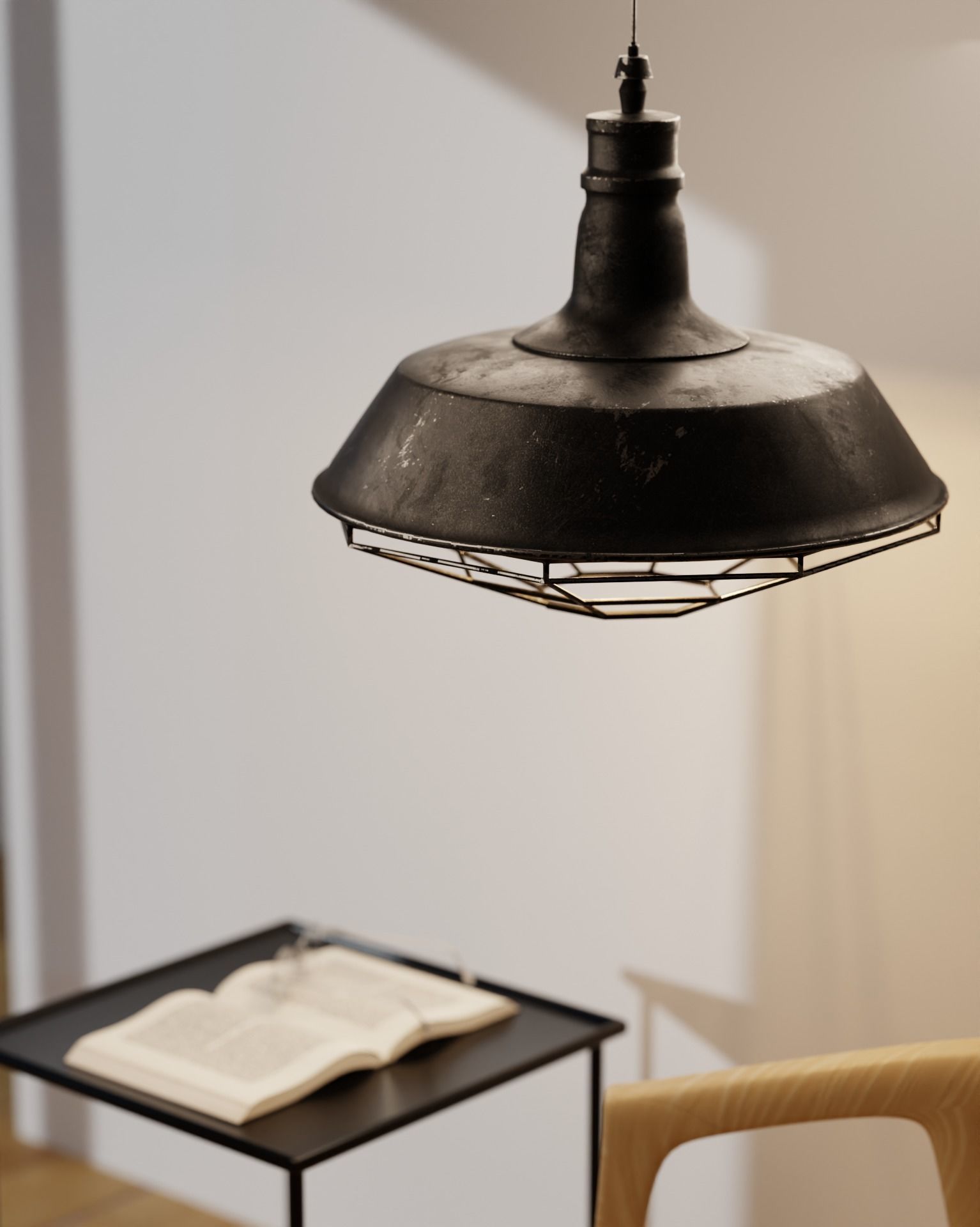 Industrial lighting furniture decoration PBR textured Free low-poly 3D model_2