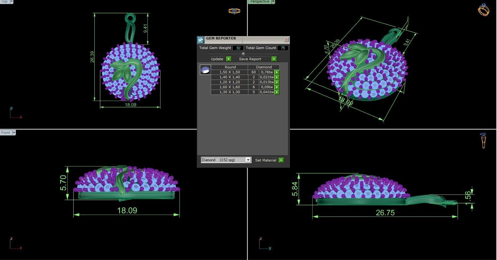 Pendant 702 3D print model_10