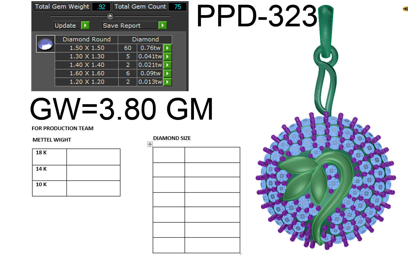 Pendant 702 3D print model_8