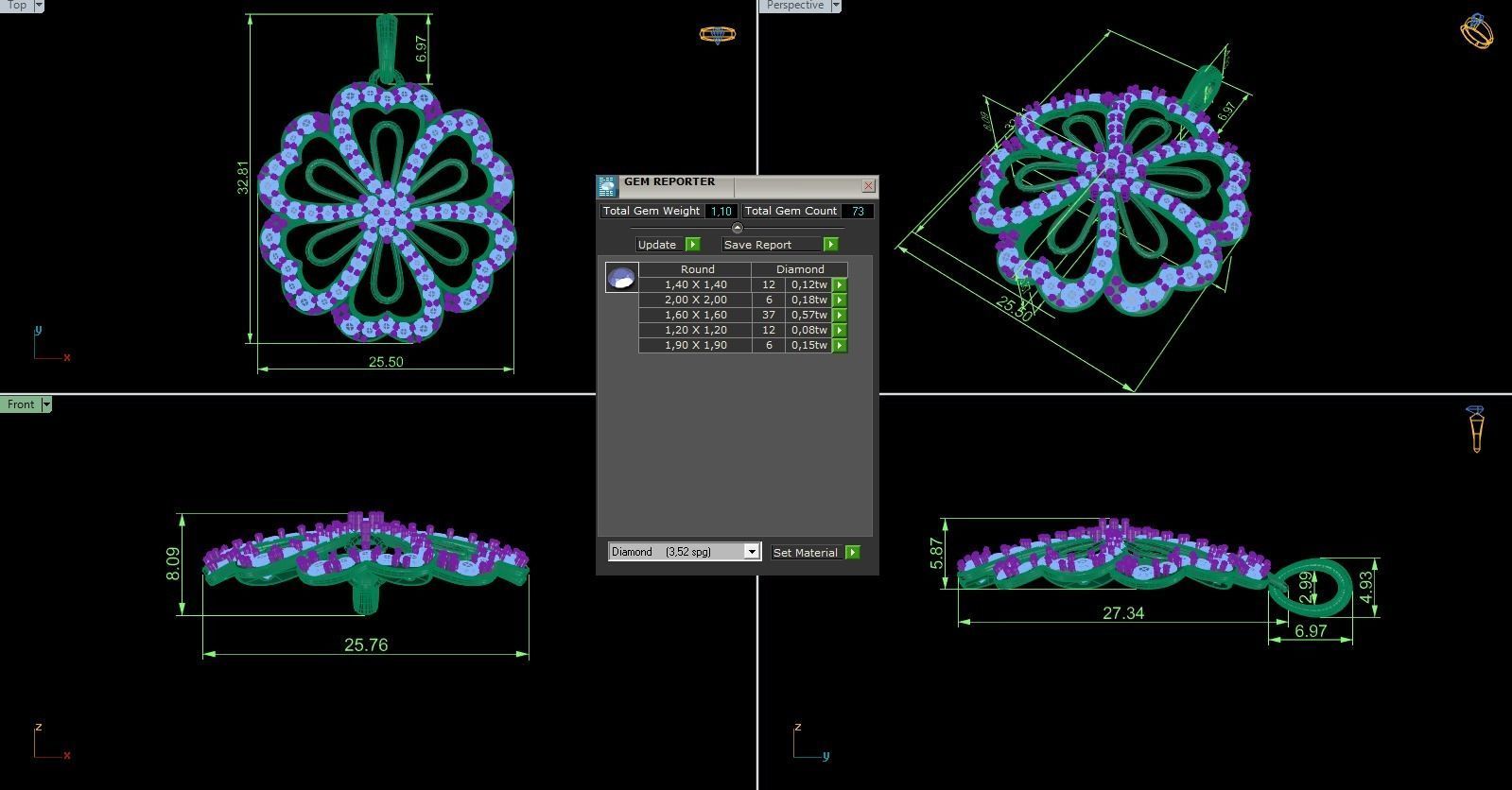 Pendant 698 3D print model_10