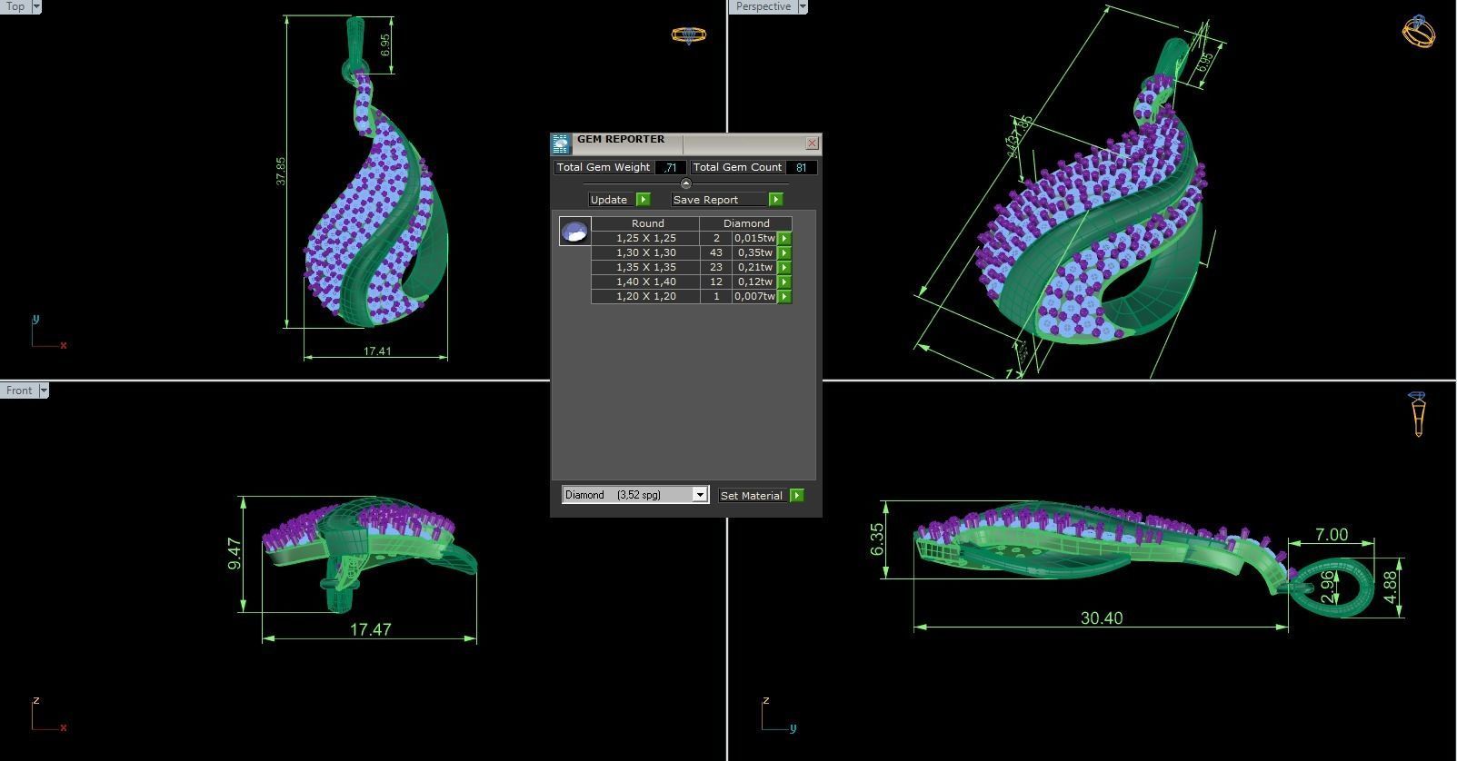 Pendant 727 3D print model_10