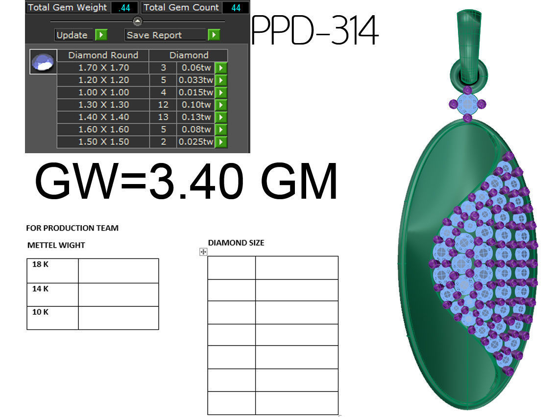 Pendant 726 3D print model_6