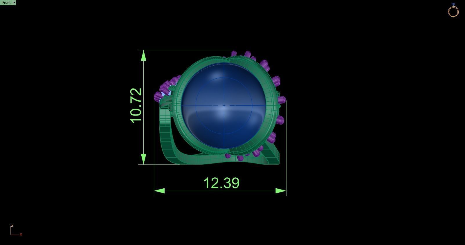 Pendant 681 3D print model_7