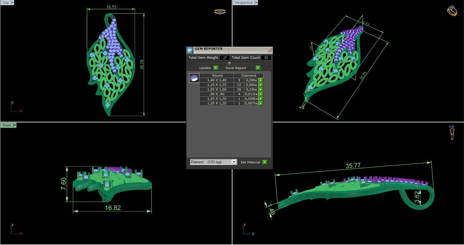 Pendant 674 3D print model_6
