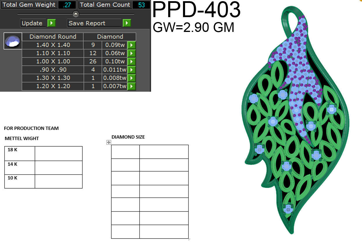 Pendant 674 3D print model_7