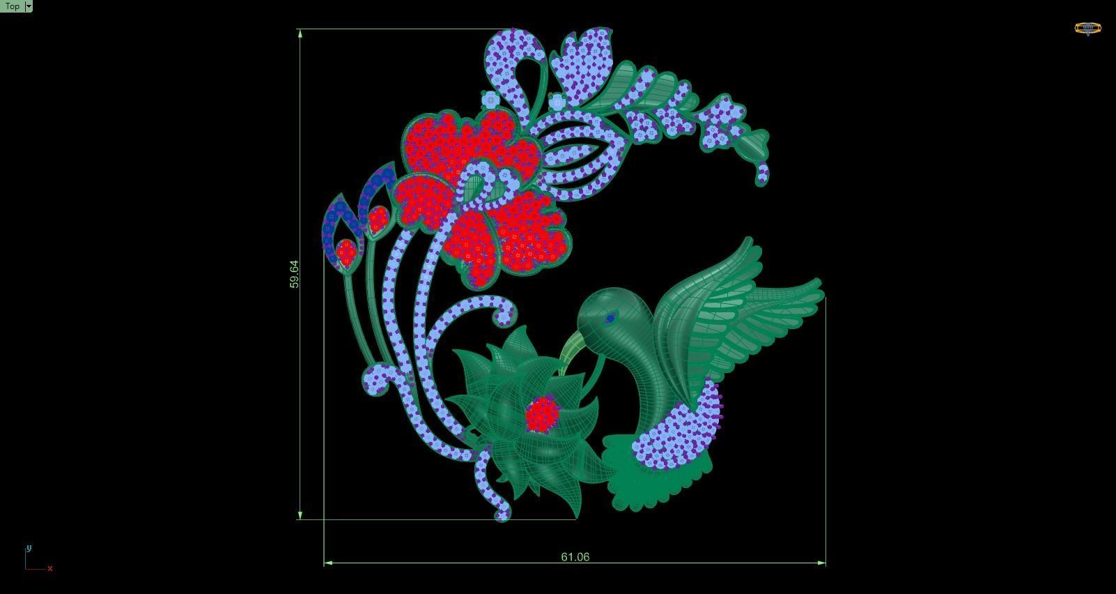 Pendant 671 3D print model_6