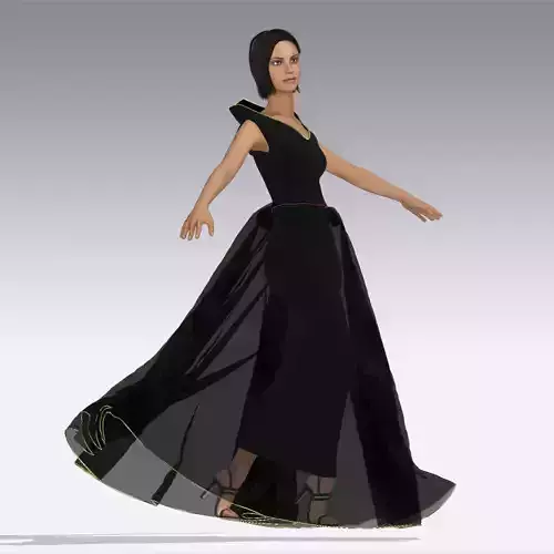 black dress  3D model